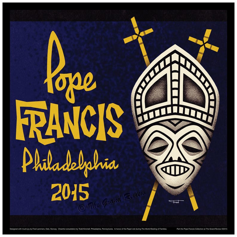 Pope Francis dances The Philly Dog in Philadelphia. LP cover size for an LP cover frame image 8