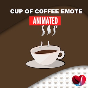 Emote ANIMADO de xícara de café para Twitch