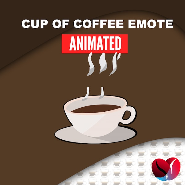 EMOTE ANIMÉE tasse de café pour Twitch