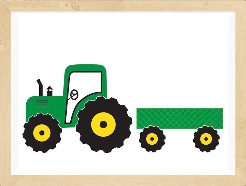 Green Tractor Printable - Printable Word Searches
