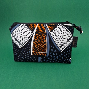 Petite pochette zippée, pochette à imprimé africain | Imprimé Déji