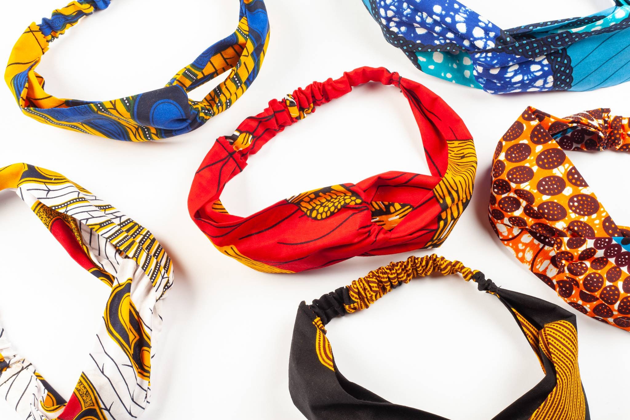 Turban Headbands, African Print Headband, Ankara Knot Tie