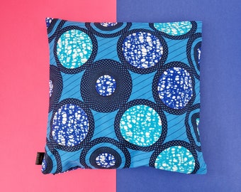 African Print Cushion Cover 50x50cm (20x20")/ 40×40cm (16x16") Ankara Pillow Cover with Zip | Adedapo Print
