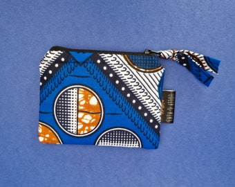 African Print Coin Purse, African Print Bag Organiser, Ankara Wallet, Mini Fabric Pouch | Bolande Print