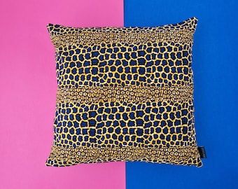 African Print Cushion Cover 50x50cm or 40×40cm | Rere Print