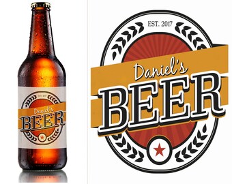 Custom Beer Bottle Labels, personalised beer label, Home Brew labels, beer label