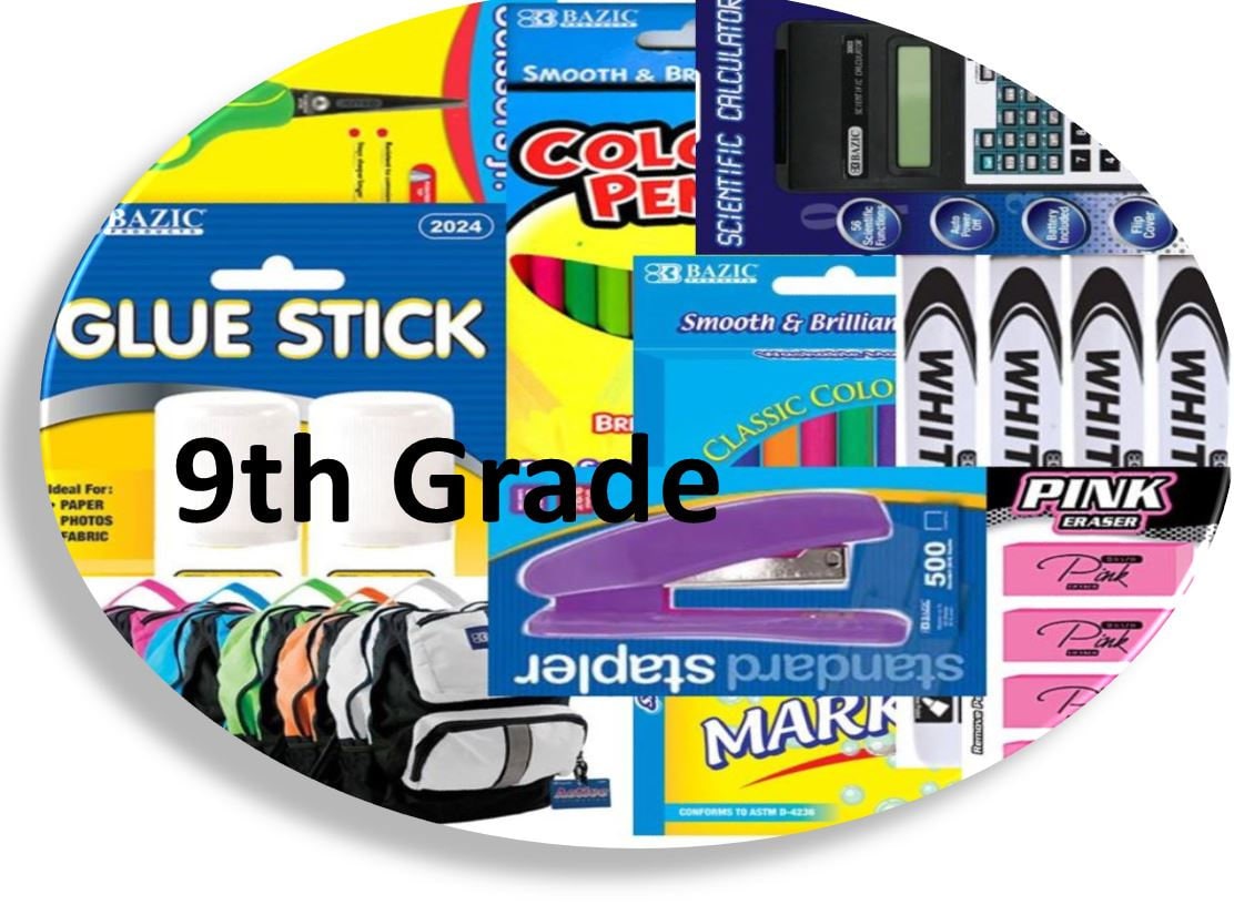 Free Shipping 9th Grade School Supply Bundle Etsy