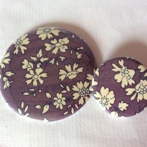 Mirror and badge Liberty Capel mauve