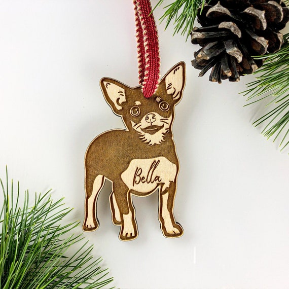 Personalized Memorial for your Pet Custom Chihuahua Slate Ornament