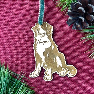 Personalized Bernese Mountain Dog Ornament - Bernese Mountain Dog Christmas Ornaments - Bernese Mountain Dog Memorial Ornament