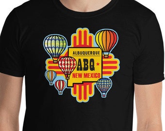 Albuquerque Ballon Festival van hete luchtballonnen short-sleeve Unisex T-shirt