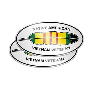 Adesivo Auto JDM 'I Love My Veteran' - Ovale 127x76 Mm - Pellicola Vinile Lucido, Resistente, Per Auto E Superfici Lisce