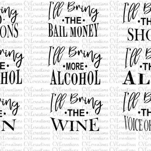 18 diverse citazioni di I'll Bring incluse I'll Bring Bad Decisions, Fun. Scatti, voce della ragione File digitale SVG PnG DXF PDF