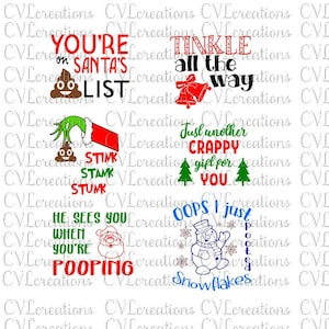 Disegni di carta igienica divertente di Natale PNG DXF SVG PdF EpS