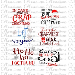 Disegni di carta igienica divertenti di Natale2 PNG DXF SVG PdF EpS
