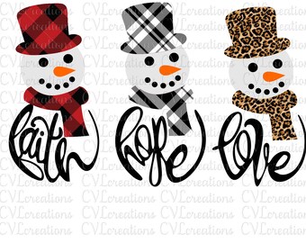Faith Hope Love Svg Etsy