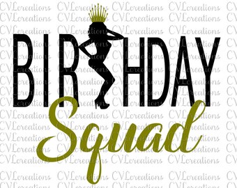 Download Birthday squad svg | Etsy