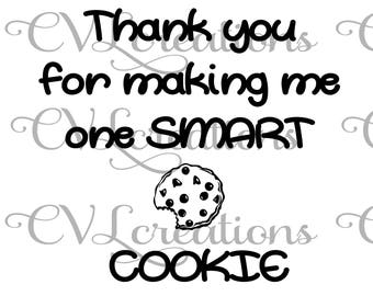 Smart Cookie Svg Etsy
