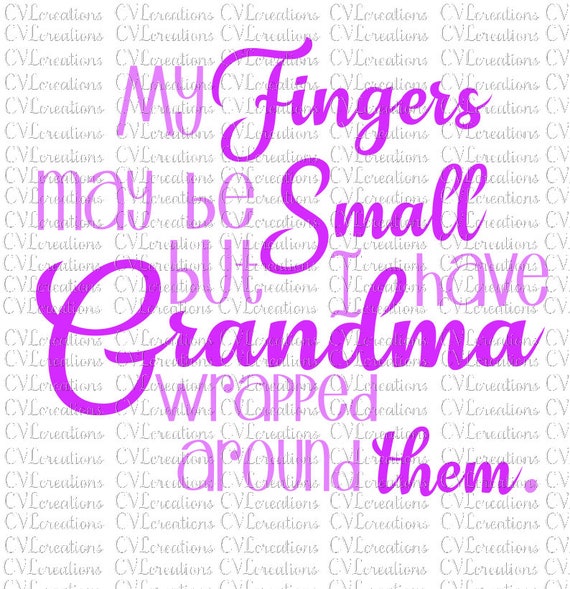 Biglietto Di Auguri Per Nonna Da Nipote – My Fingers May Be Small – Cartolina A5 Per Compleanno E Festa Della Mamma, Design Dolce E Personale - 2