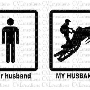 Seu marido/meu marido! Arquivo digital snowmobile SVG PNG DXF EpS PdF
