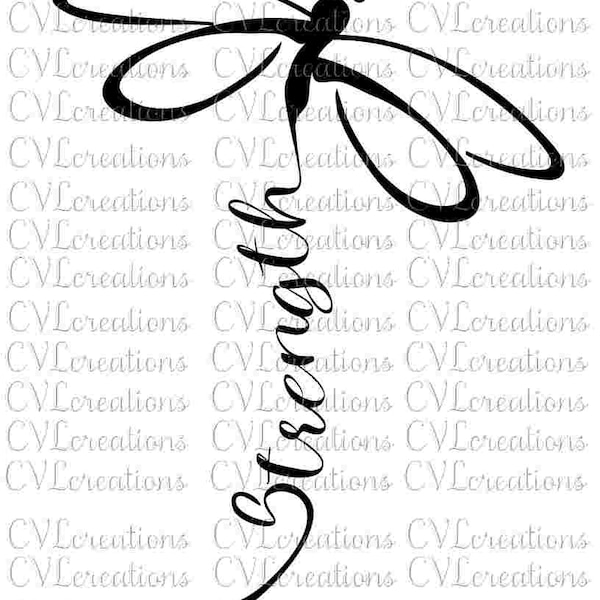 Force Dragonfly Point-virgule Fichier numérique SVG PNG DXF Pdf Eps