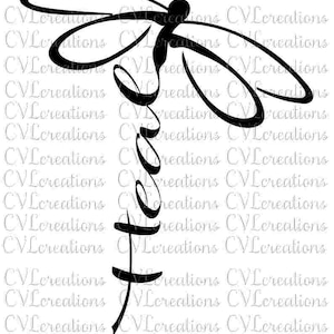 Ulecz Ważkę Cyfrowy Plik SVG PNG DXF Pdf Eps