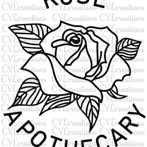 Rose Apothecary Eps Pdf SVG PNG DXF Archivo Digital