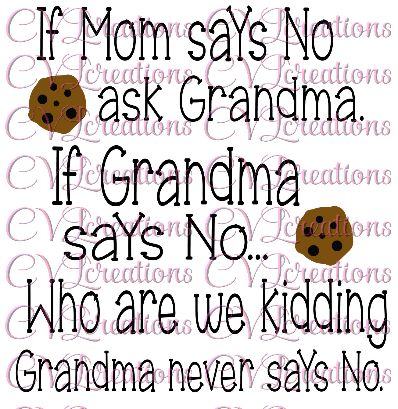  Love Grandma Gifts, If Mommy Says No, Grandma Will Say