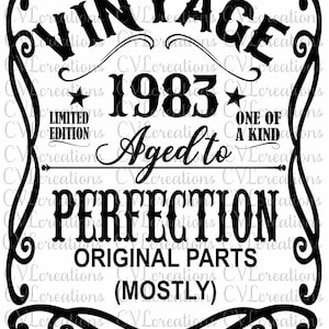 PERSONALIZADO: Vintage envelhecido até a perfeição Peças originais (principalmente) Arquivo digital de aniversário
