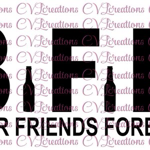 Beer Friend Forever Archivo Digital SVG PNG DXF