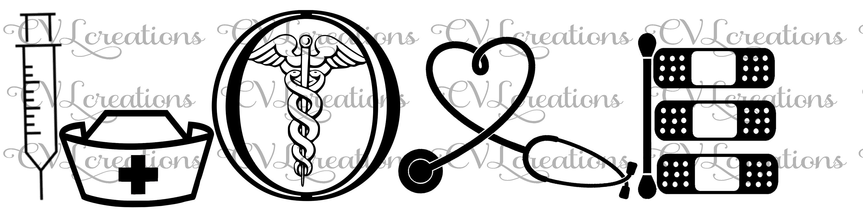 Download Nurse LOVE SVG DXF | Etsy