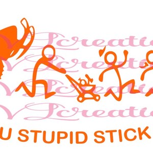 Run You Stupid Stick Family Sledding Snowmobiling SVG PNG DXF Digital File