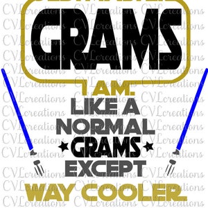 Jedi Master Grams Digital File SVG DXF EPS