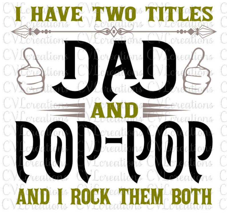 T-shirt Humour 'I Have Two Titles Dad And Pop Pop' - Cadeau Père/grand-père, Coton, Fabriqué USA