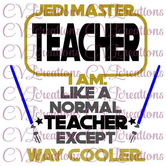 Download Jedi Master Teacher Digital File Svg Dxf Png Pdf Star Wars Etsy