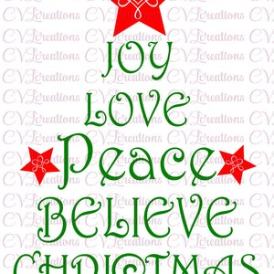 Christmas Tree Word art 2 SVG DXF EPS Png Pdf