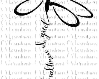 The Saltiness of Grief Dragonfly Semicolon Digital File SVG PNG DXF Pdf