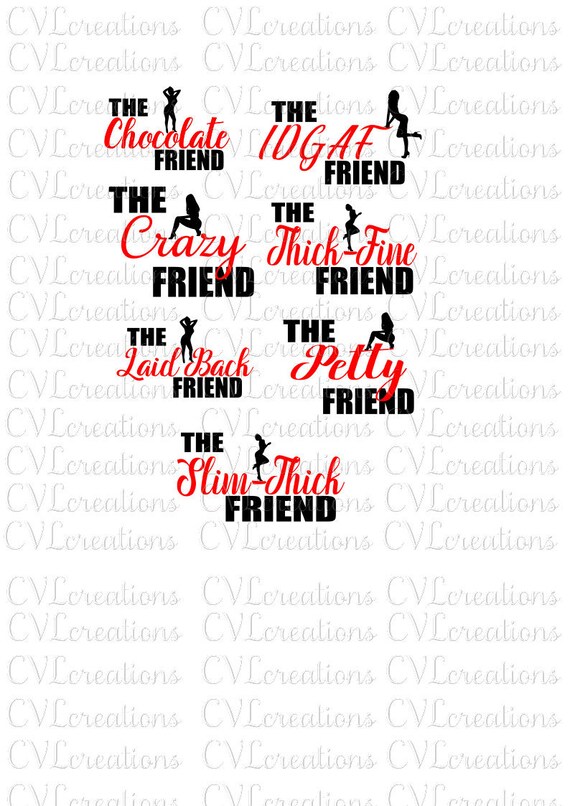 Download Birthday Squad The Chocolate Friend The Crazy Friend The Etsy