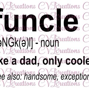 Funcle Definition SVG-PNG-DXF genial Onkel