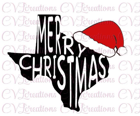 Download Free Merry Christmas Texas Santa Hat Svg Png Dxf Etsy SVG DXF Cut File