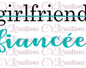 girlfriend fiancee SVG PNG DXF Digital File