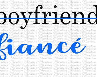 boyfriend fiance SVG PNG DXF Digital File