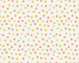 Cotton Fabric Pastel Teal Mini Polka Dot By the Yard #CT022
