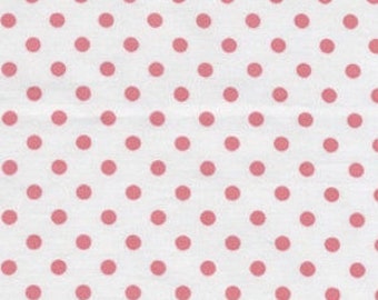 Pink and White Polka Dot Material Pink Swiss Dot Fabric Michael Miller Pink Pin Dot Fabric