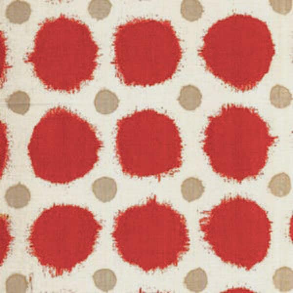 Joel Dewberry Deer Valley Rustic Dots, Rust Quilting Fabric, Rust Cotton Fabric, Jumbo Polka Dot Fabric, OOP Rare Destash Fabric Sale