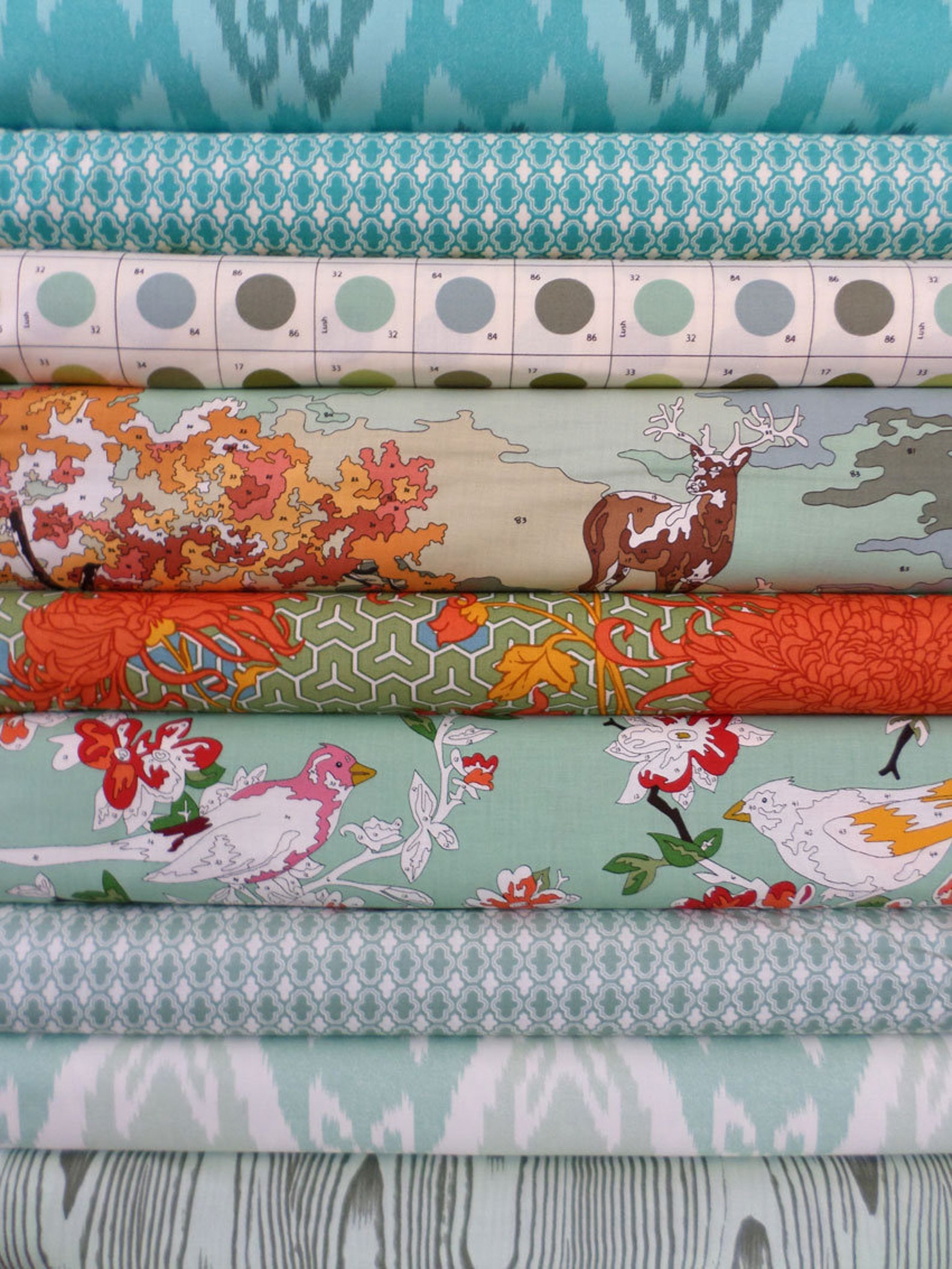 1/2 YD Paint By Numbers Fabric Moda Quilt Fabric Cotton Etsy