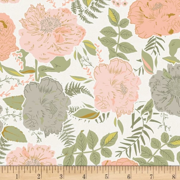 Floral Knit Fabric Etsy