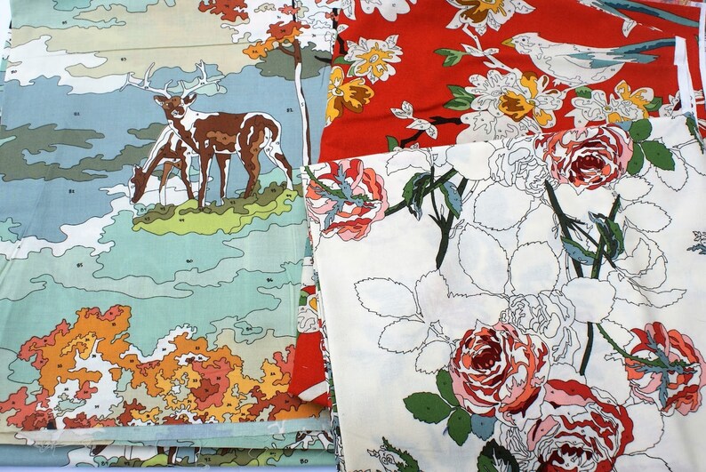 1/2 YD Paint By Numbers Fabric Moda Quilt Fabric Cotton Etsy