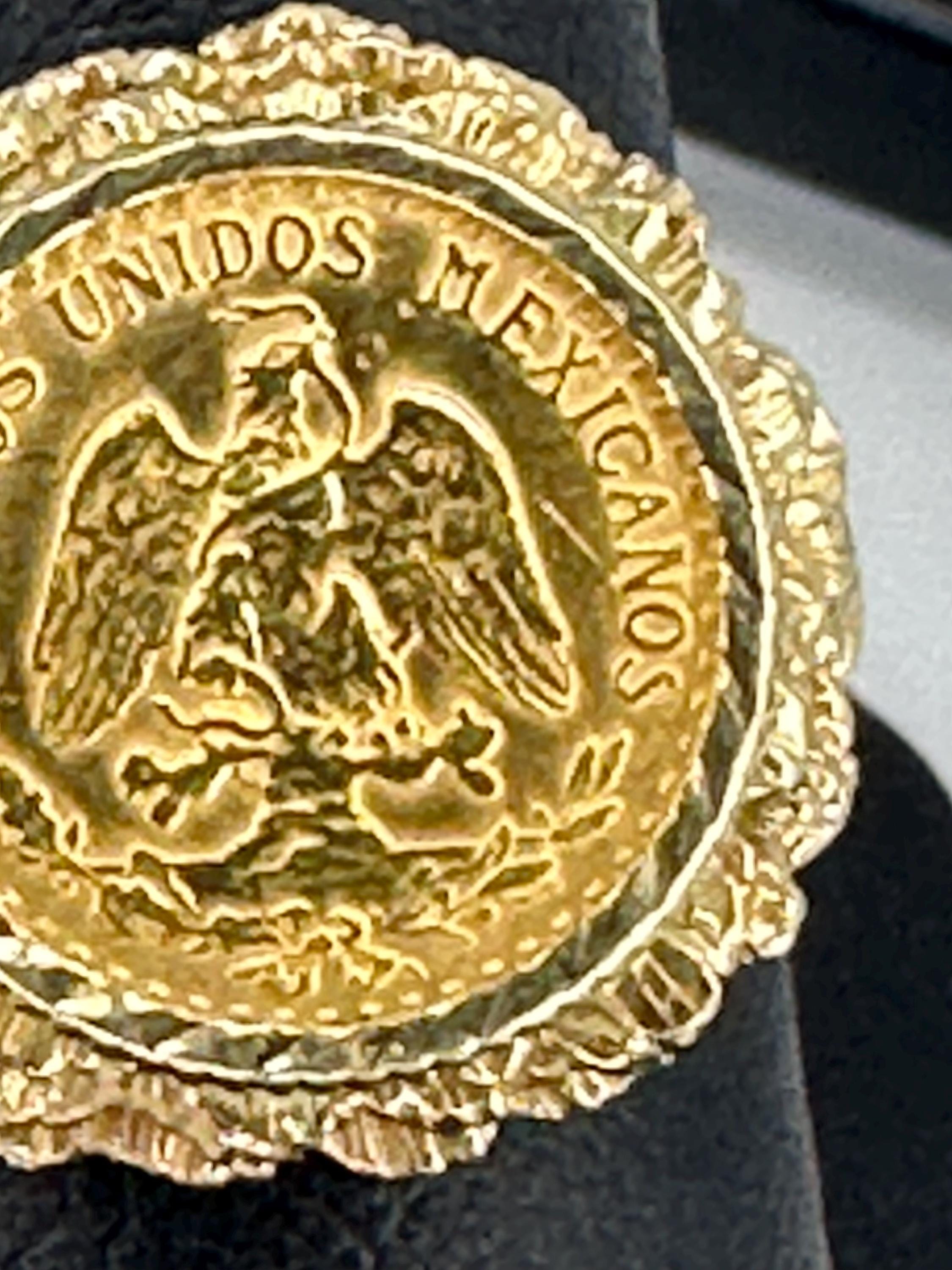 1945 dos pesos ring - Etsy 日本