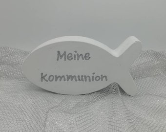 Beton - Fisch weiss/silber